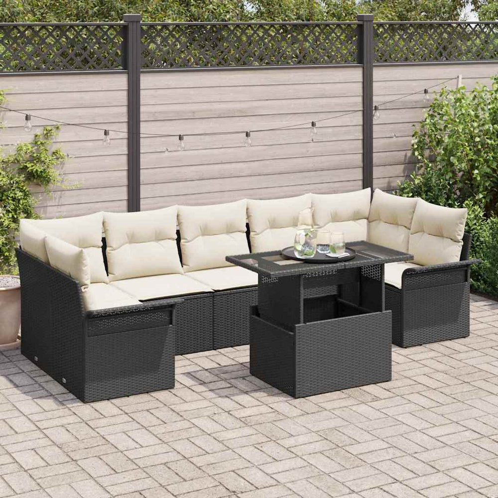 Tuin Sofa Set Met Kussen 8 Pcs Poly Riet