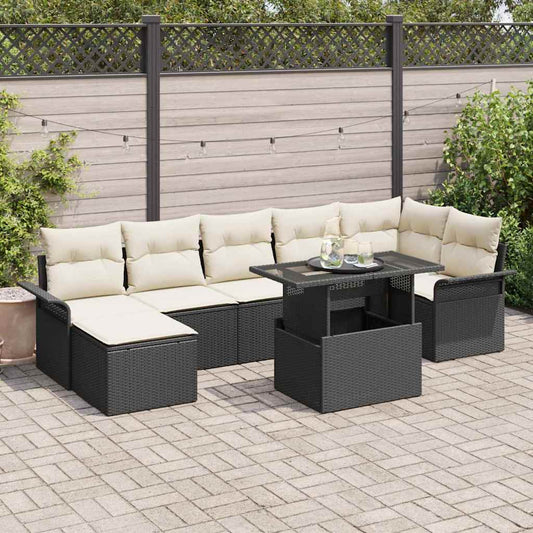 Tuin Sofa Set Met Kussen 8 Pcs Poly Riet