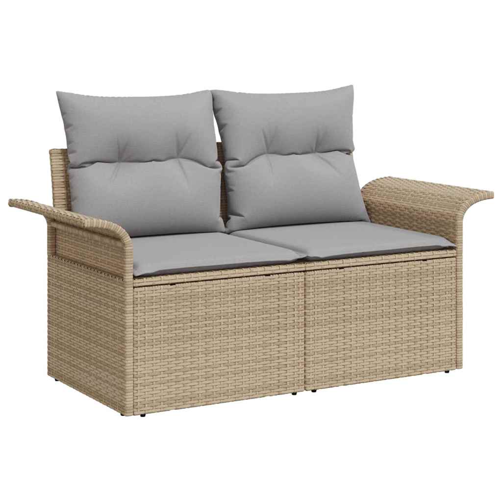 Tuin Sofa Set Met Kussen 9 Pcs Poly Riet