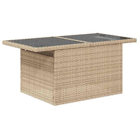 Tuin Sofa Set Met Kussen 9 Pcs Poly Riet