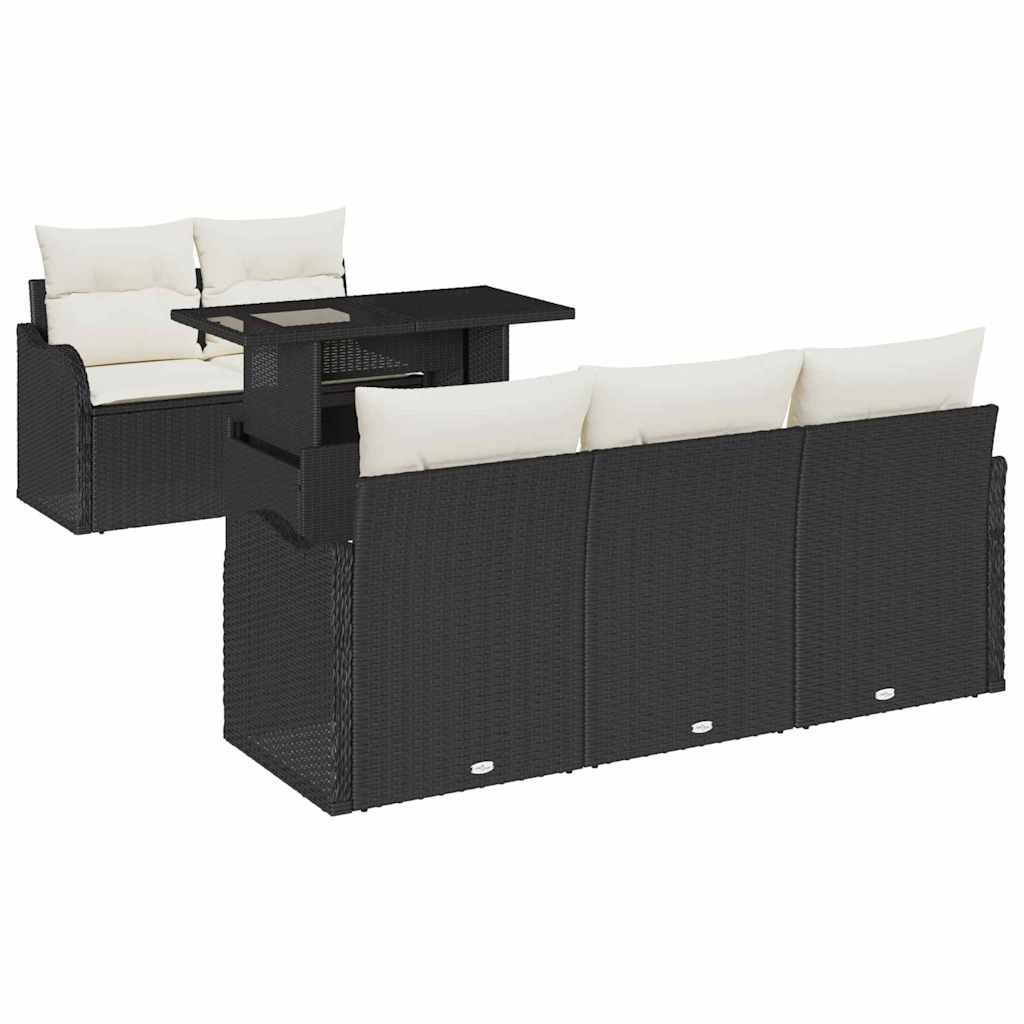 Tuin Sofa Set Met Kussen 6 Pcs Poly Riet