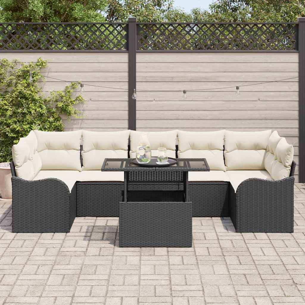 Tuin Sofa Set Met Kussen 8 Pcs Poly Riet