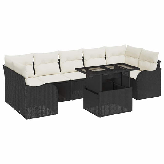 Tuin Sofa Set Met Kussen 8 Pcs Poly Riet