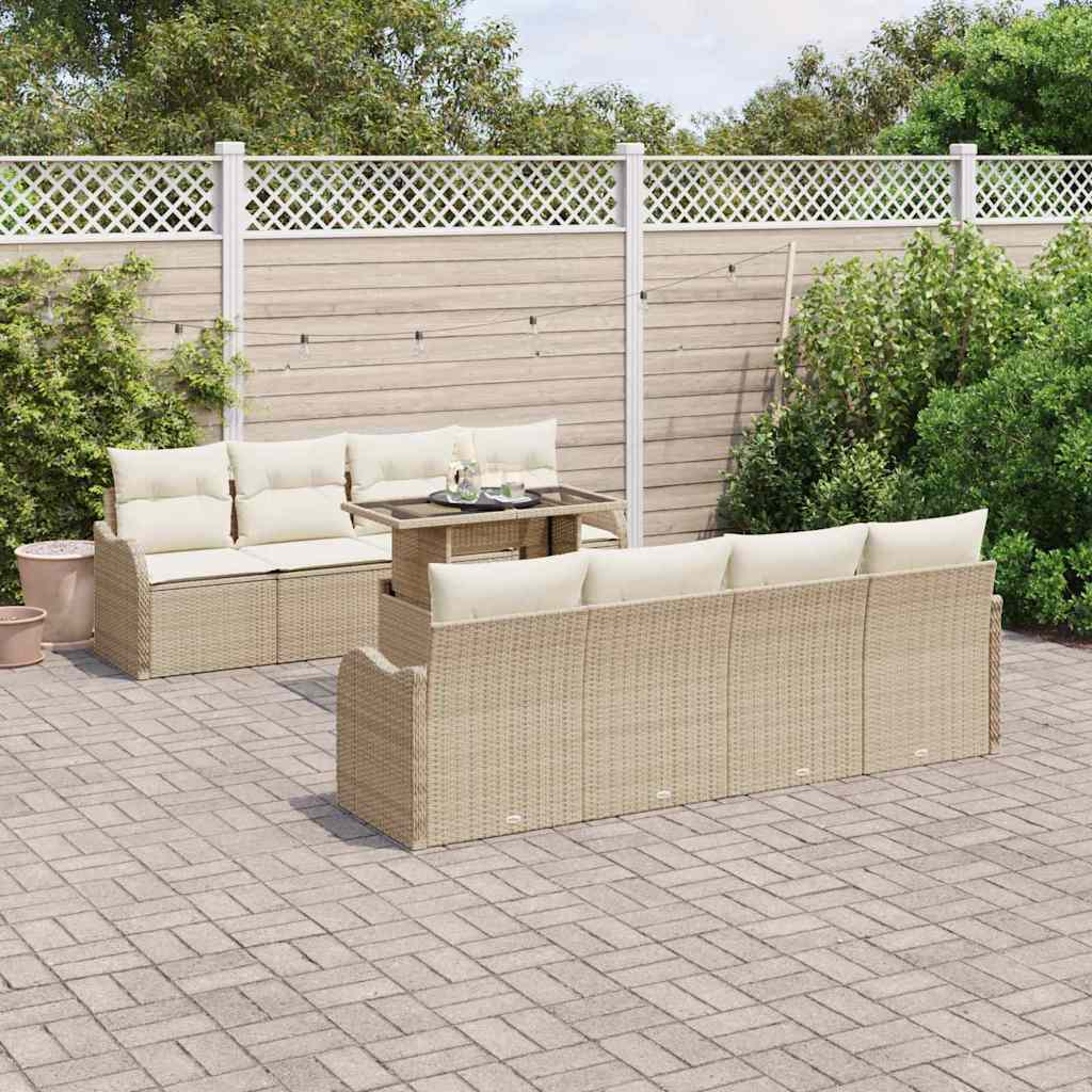 Tuin Sofa Set Met Kussen 7 Pcs Poly Riet
