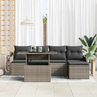 Tuin Sofa Set Met Kussen 6 Pcs Poly Riet