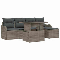 Tuin Sofa Set Met Kussen 6 Pcs Poly Riet