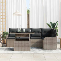 Tuin Sofa Set Met Kussen 6 Pcs Poly Riet
