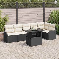 Tuin Sofa Set Met Kussen 7 Pcs Poly Riet