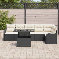 Tuin Sofa Set Met Kussen 7 Pcs Poly Riet