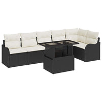 Tuin Sofa Set Met Kussen 7 Pcs Poly Riet