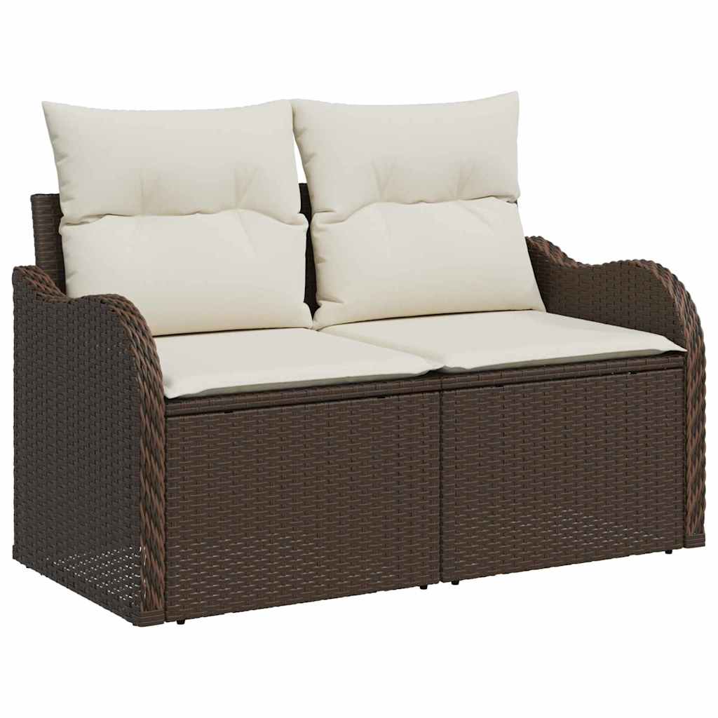 Tuin Sofa Set Met Kussen 9 Pcs Poly Riet