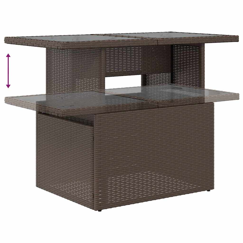 Tuin Sofa Set Met Kussen 9 Pcs Poly Riet