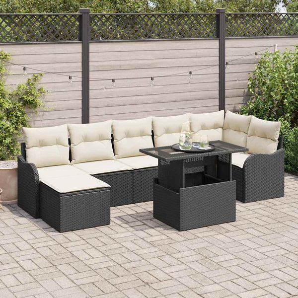 Tuin Sofa Set Met Kussen 8 Pcs Poly Riet