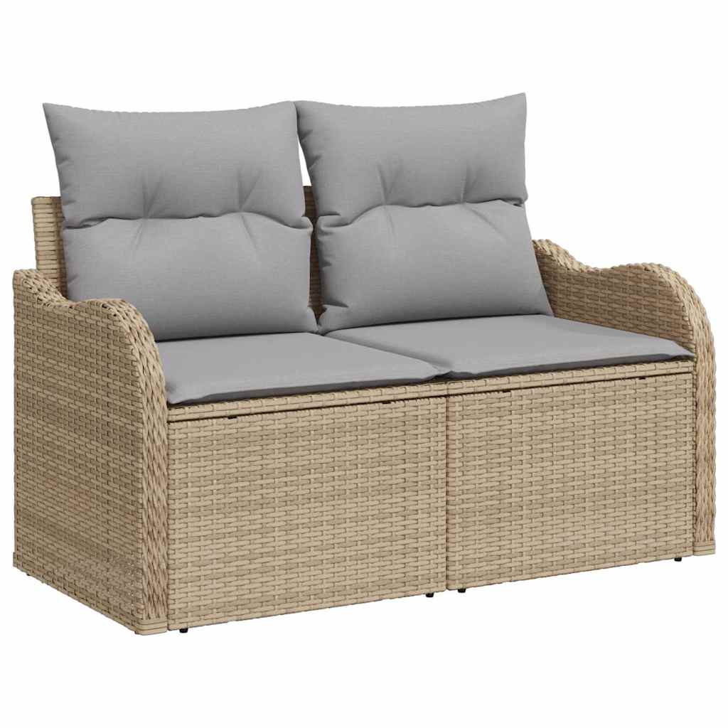 Tuin Sofa Set Met Kussen 9 Pcs Poly Riet