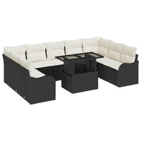 Tuin Sofa Set Met Kussen 10 Pcs Poly Riet