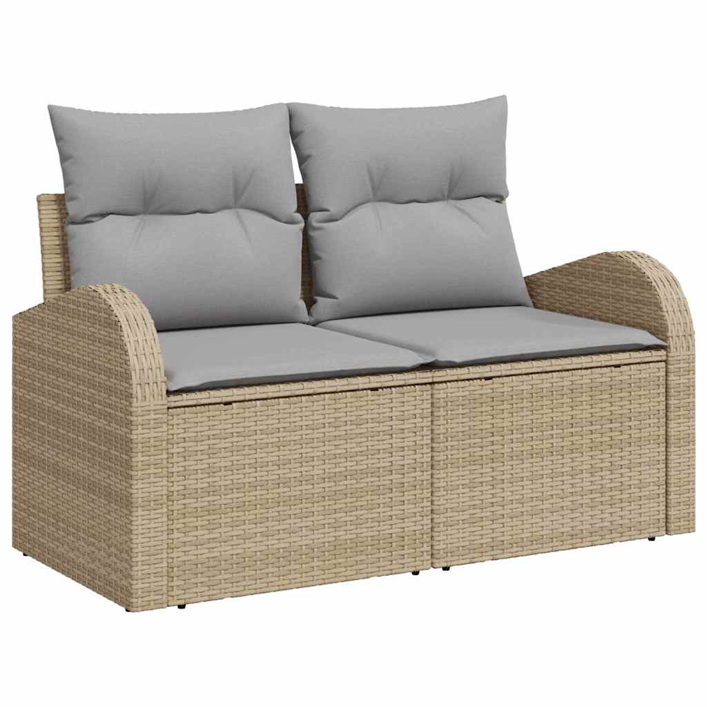 Tuin Sofa Set Met Kussen 7 Pcs Poly Riet