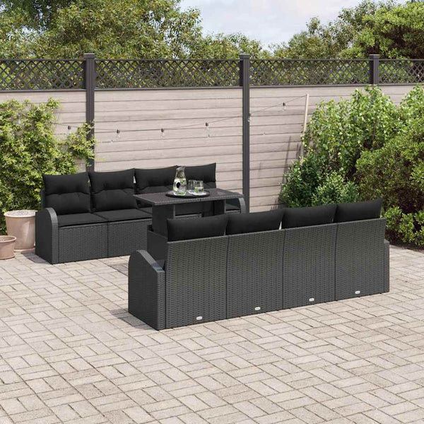 Tuin Sofa Set Met Kussen 7 Pcs Poly Riet