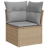 Tuin Sofa Set Met Kussen 9 Pcs Poly Riet