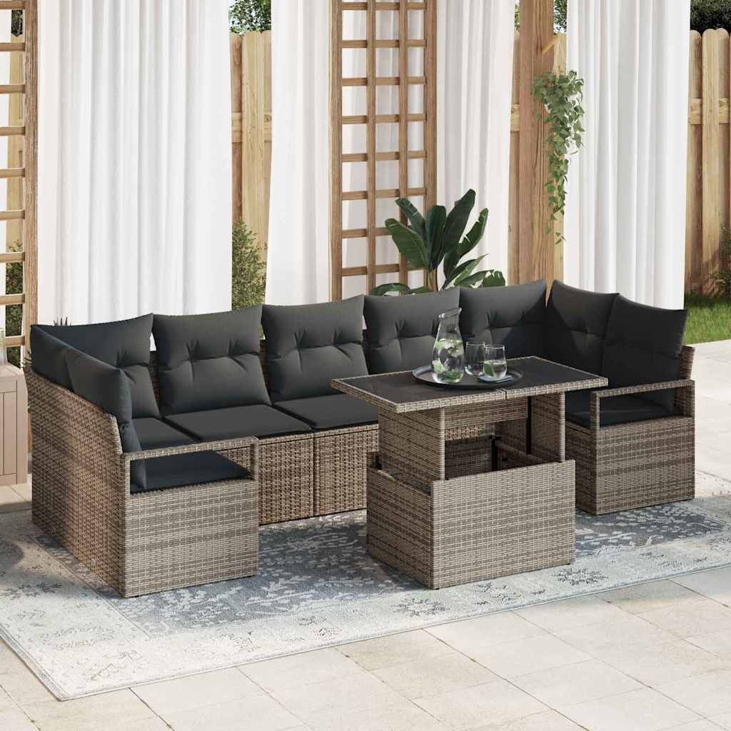 Tuin Sofa Set Met Kussen 8 Pcs 100 X 55 X 73 Cm