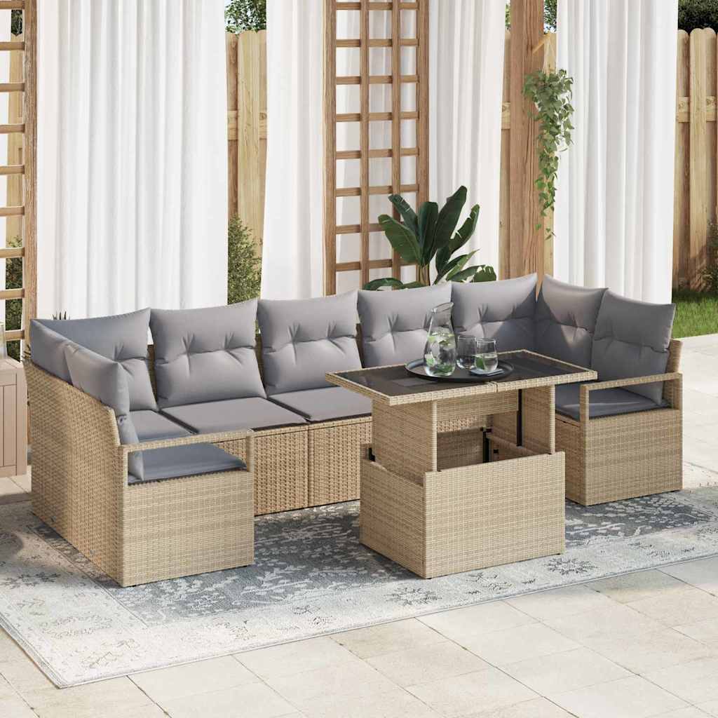 Tuin Sofa Set Met Kussen 8 Pcs 100 X 55 X 73 Cm
