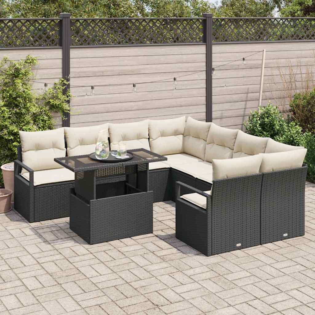 Tuin Sofa Set Met Kussen 9 Pcs 100 X 55 X 73 Cm