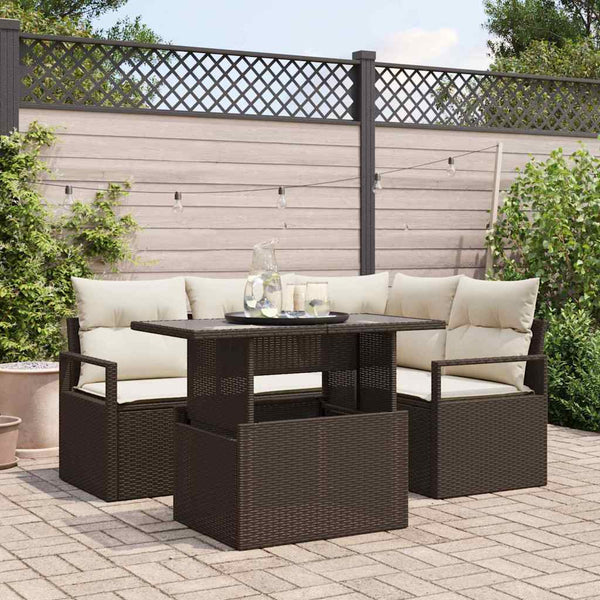 Tuin Sofa Set Met Kussen 5 Pcs 100 X 55 X 73 Cm