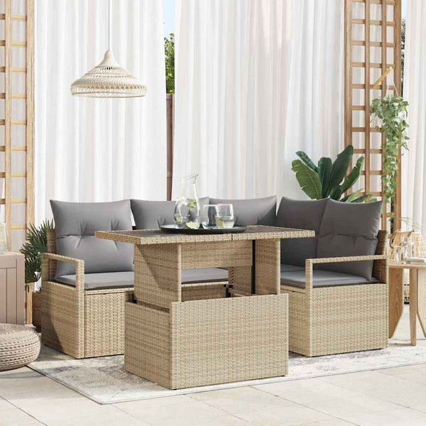 Tuin Sofa Set Met Kussen 5 Pcs 100 X 55 X 73 Cm