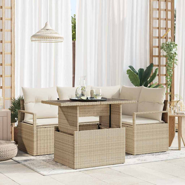 Tuin Sofa Set Met Kussen 5 Pcs 100 X 55 X 73 Cm