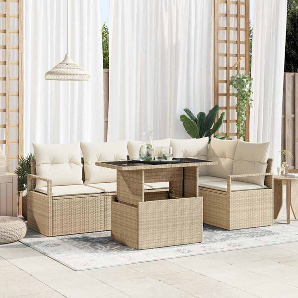 Tuin Sofa Set Met Kussen 6 Pcs 100 X 55 X 73 Cm