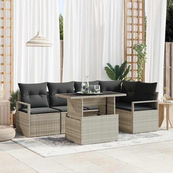 Tuin Sofa Set Met Kussen 6 Pcs 100 X 55 X 73 Cm