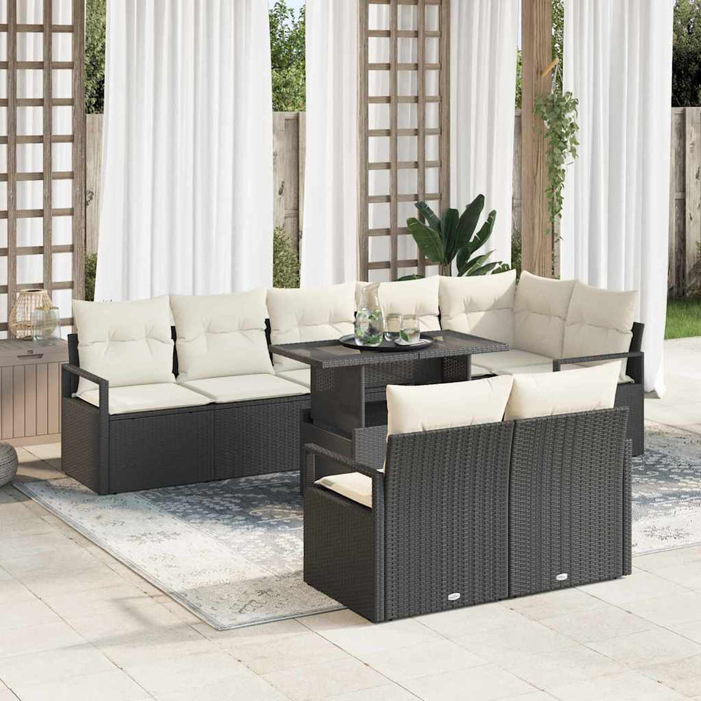 Tuin Sofa Set Met Kussen 9 Pcs 100 X 55 X 73 Cm
