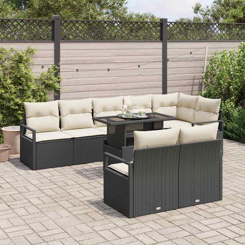 Tuin Sofa Set Met Kussen 9 Pcs 100 X 55 X 73 Cm