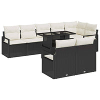 Tuin Sofa Set Met Kussen 9 Pcs 100 X 55 X 73 Cm