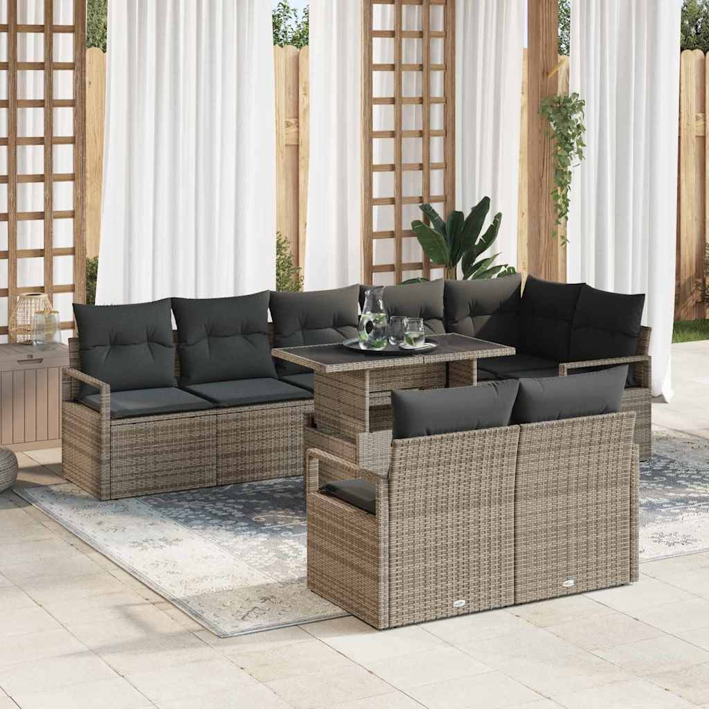 Tuin Sofa Set Met Kussen 9 Pcs 100 X 55 X 73 Cm
