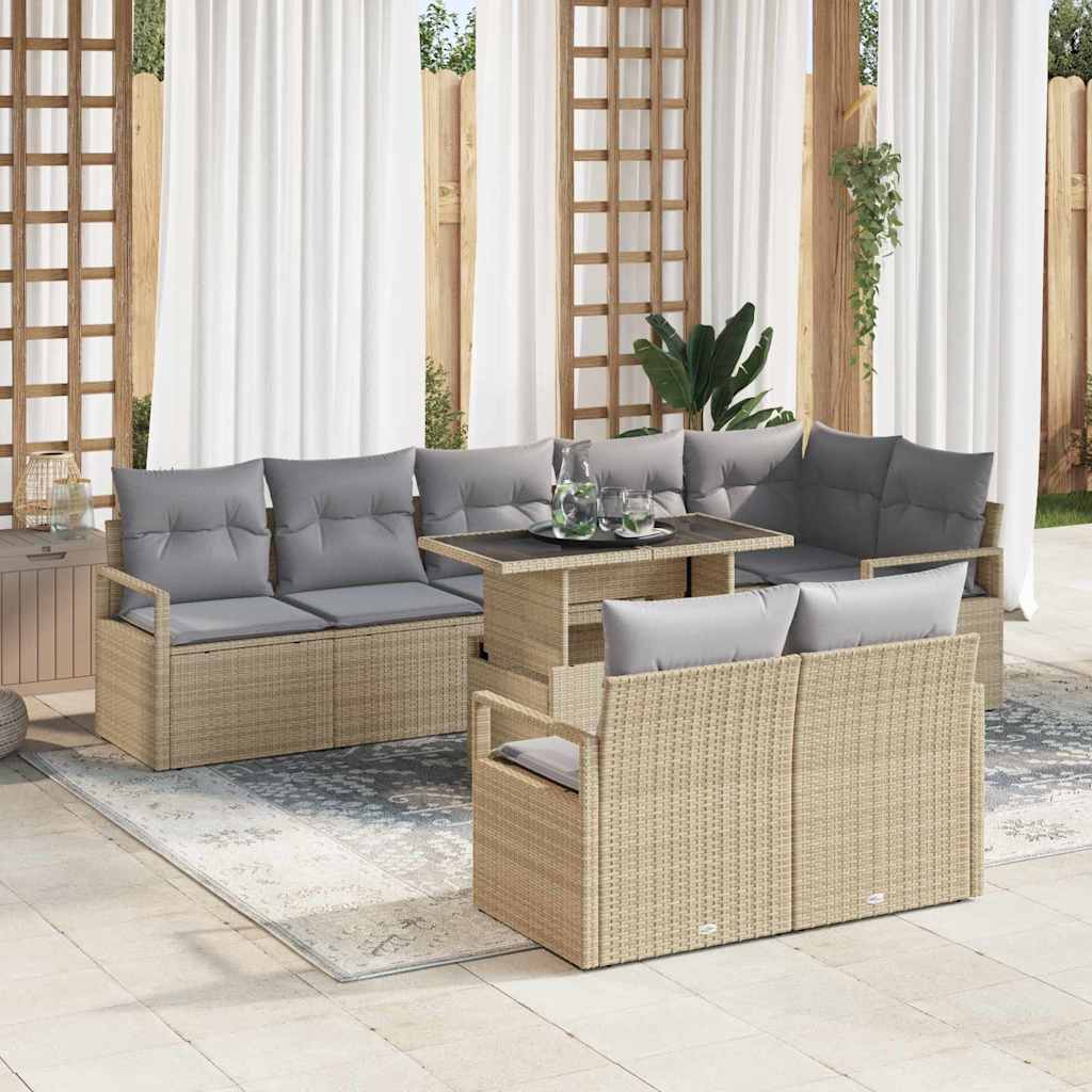 Tuin Sofa Set Met Kussen 9 Pcs 100 X 55 X 73 Cm