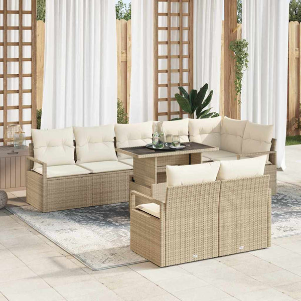 Tuin Sofa Set Met Kussen 9 Pcs 100 X 55 X 73 Cm