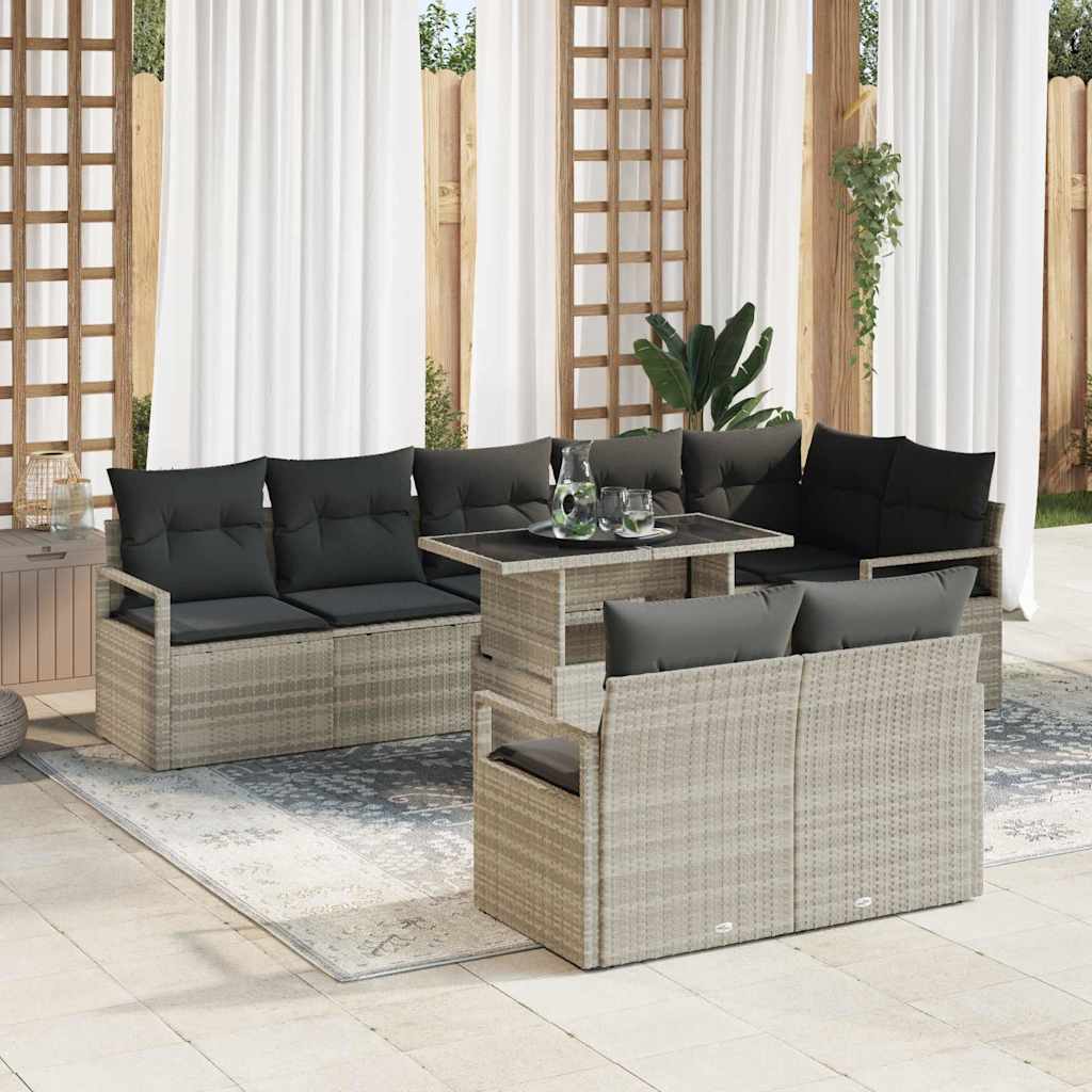 Tuin Sofa Set Met Kussen 9 Pcs 100 X 55 X 73 Cm