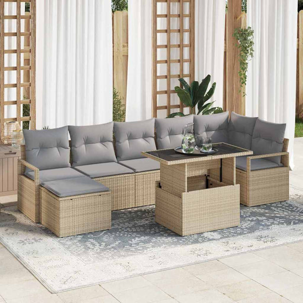 Tuin Sofa Set Met Kussen 8 Pcs