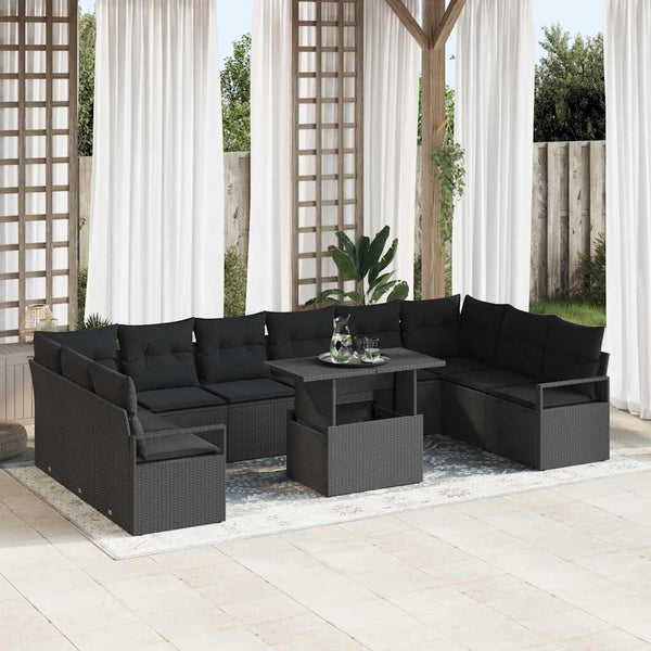 Tuin Sofa Set Met Kussen 11 Pcs 100 X 55 X 73 Cm