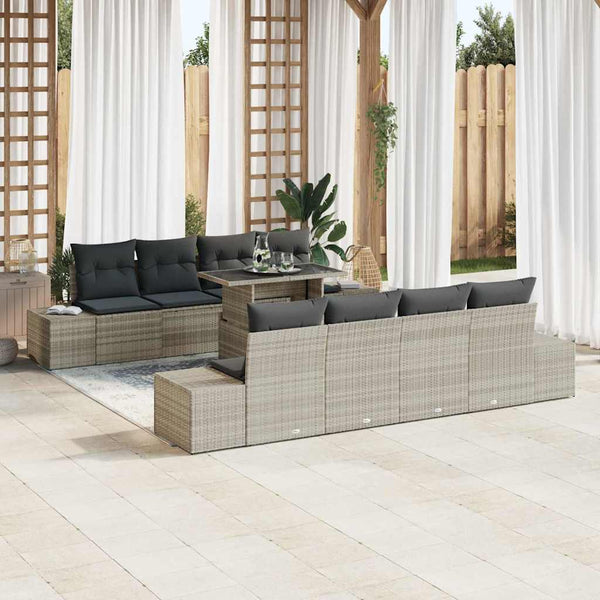 Tuin Sofa Set Met Kussen 7 Pcs 100 X 55 X 73 Cm