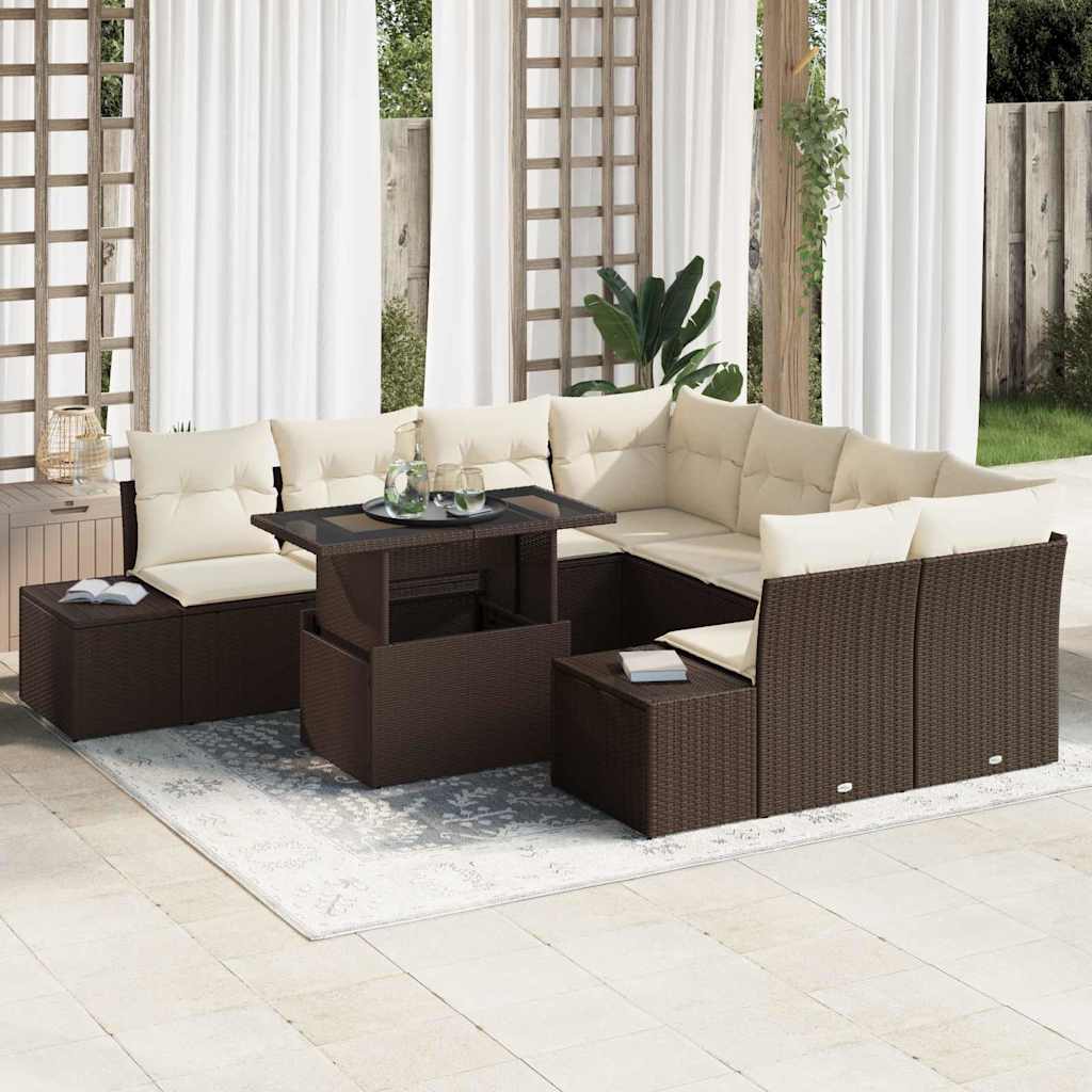Tuin Sofa Set 9 Pcs En Licht 100 X 55 X 73 Cm