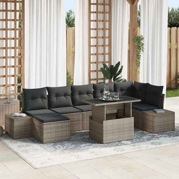 Tuin Sofa Set Met Kussen 8 Pcs