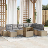 Tuin Sofa Set Met Kussen 9 Pcs En Licht
