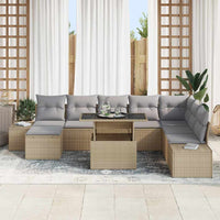Tuin Sofa Set Met Kussen 9 Pcs En Licht