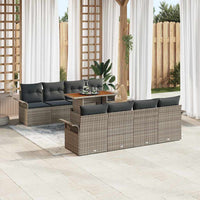 Tuin Sofa Set Met Kussen 7 Pcs 100 X 55 X 73 Cm