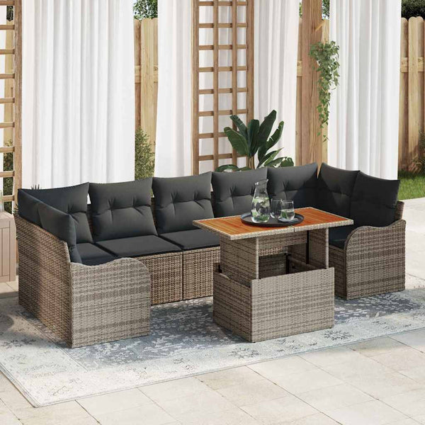 Tuin Sofa Set Met Kussen 8 Pcs 100 X 55 X 73 Cm