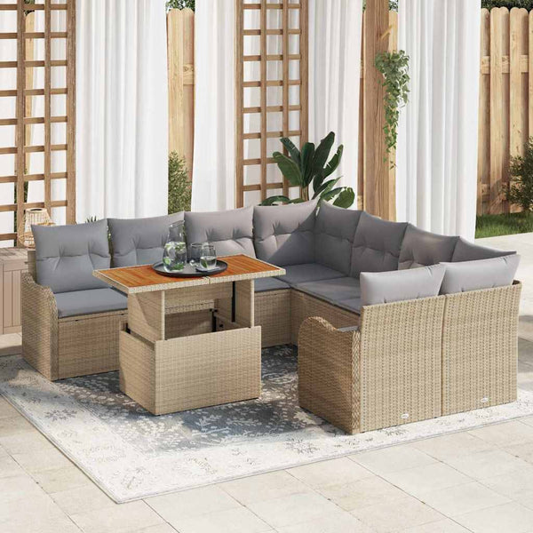 Tuin Sofa Set Met Kussen 7 Pcs 100 X 55 X 73 Cm