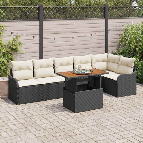 Tuin Sofa Set Met Kussen 7 Pcs 100 X 55 X 73 Cm