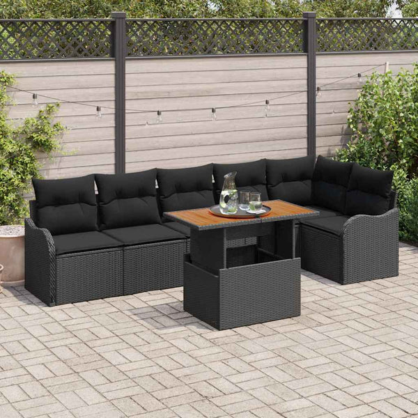 Tuin Sofa Set Met Kussen 7 Pcs 100 X 55 X 73 Cm