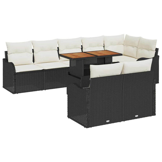 Tuin Sofa Set Met Kussen 9 Pcs 100 X 55 X 73 Cm